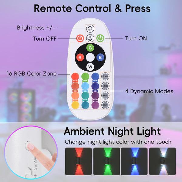 Colorful Wireless Wall Lights