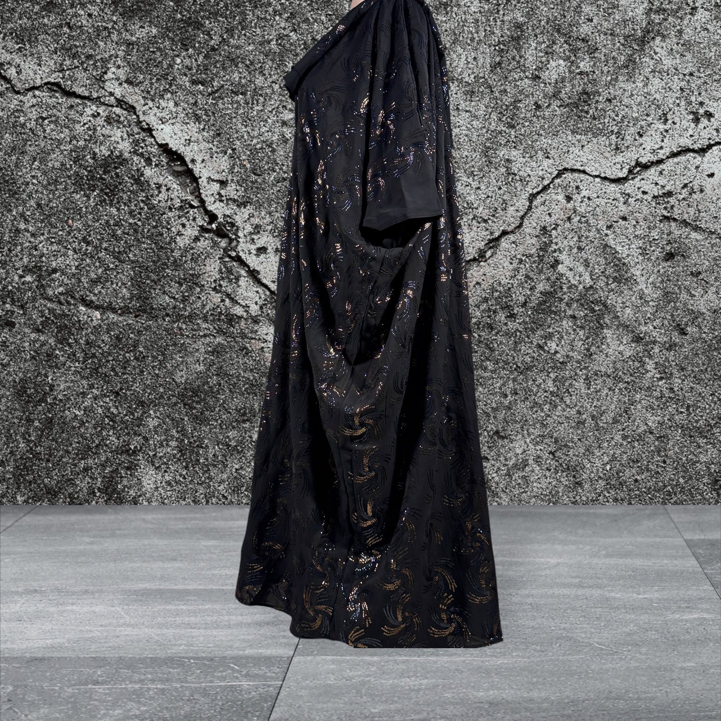 Abstract Noir Abaya